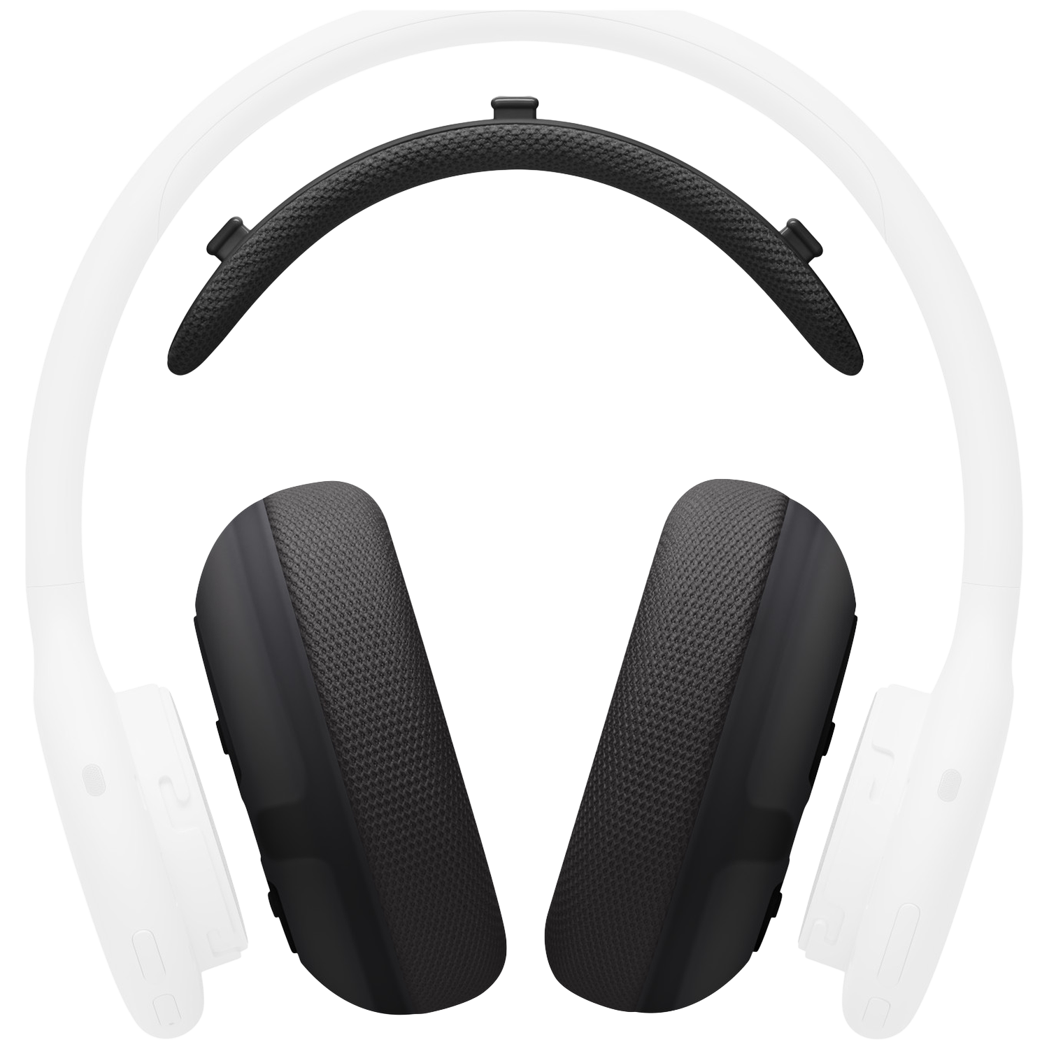 BEATS 360 Performance Kussenset - Kussens van hoogwaardig gebreid textiel voor oorschelpen en hoofdband Black
