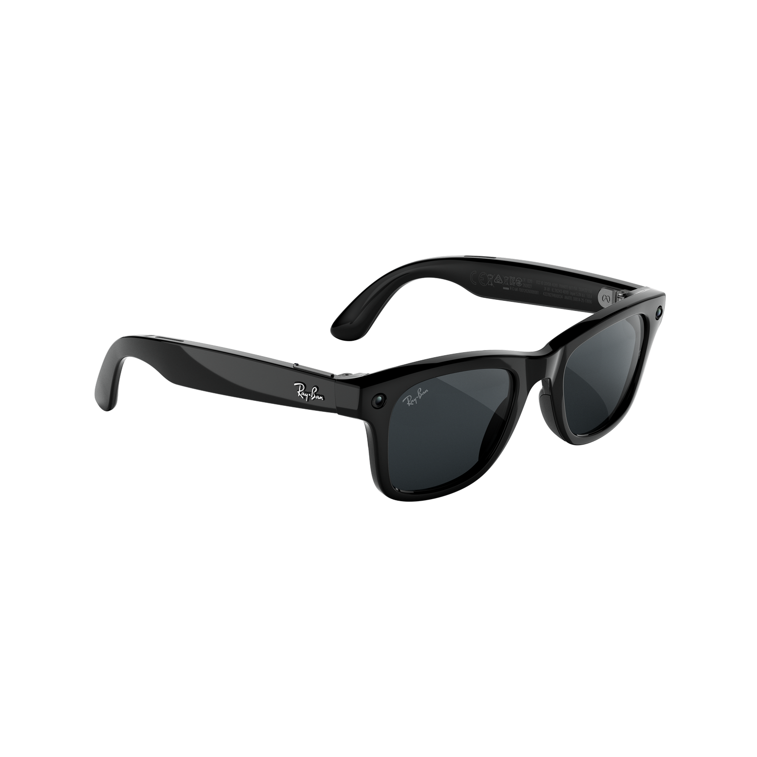 Gafas IA - Ray-Ban Meta Wayfarer (Gen 3), Negro brillante, Transitions® gris, Gafas con IA y cámara, Talla estándar, Unisex