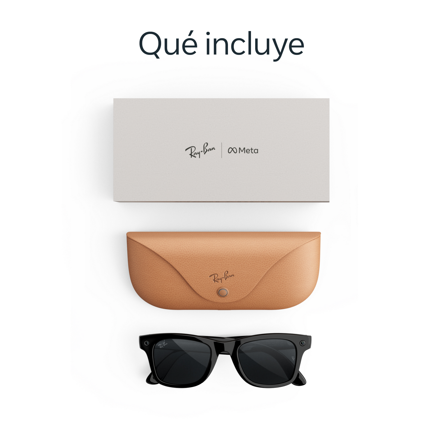 Gafas IA - Ray-Ban Meta Wayfarer (Gen 3), Negro brillante, Transitions® gris, Gafas con IA y cámara, Talla estándar, Unisex