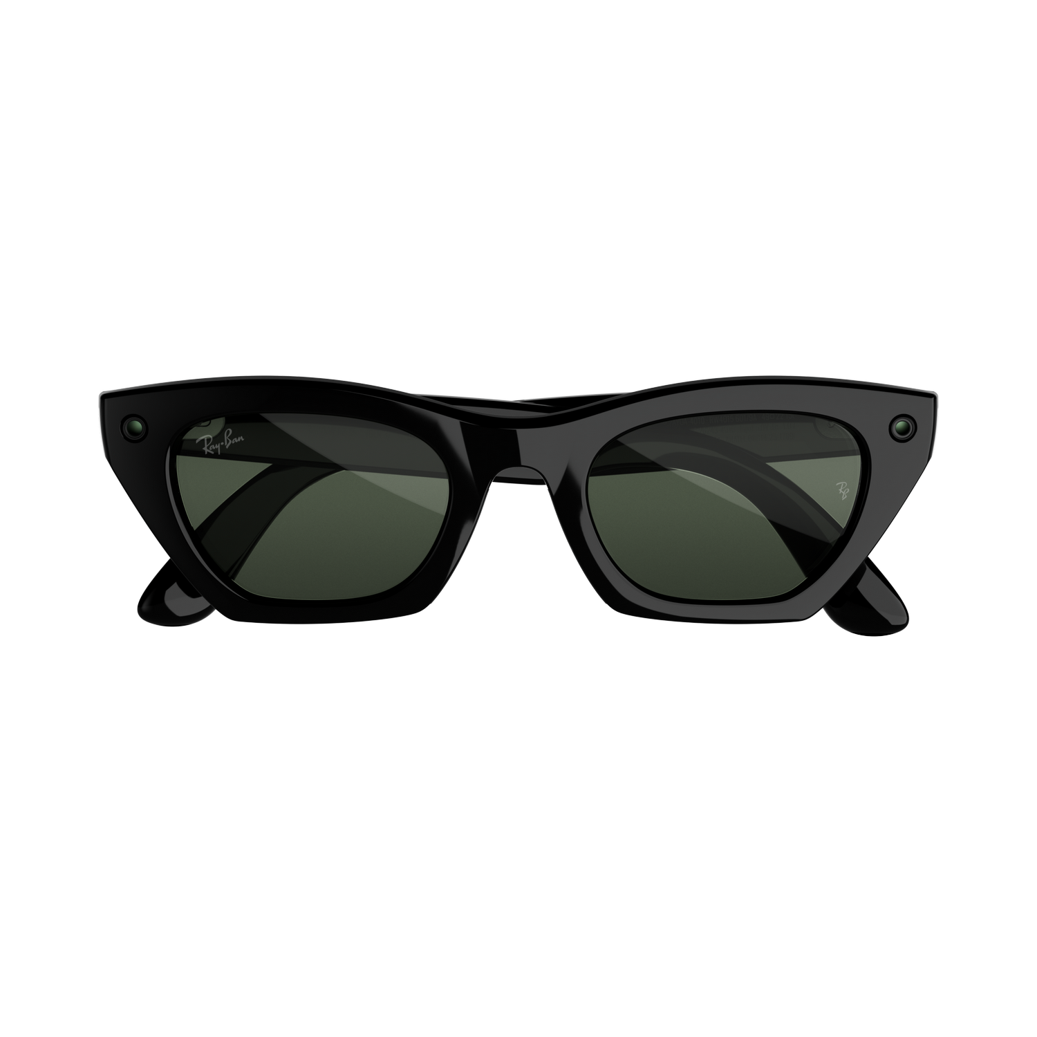 Gafas IA - Ray-Ban Meta Zena (Gen 3), Negro brillante, Transitions® verde grafito, Gafas con IA y cámara, Talla estándar, Unisex