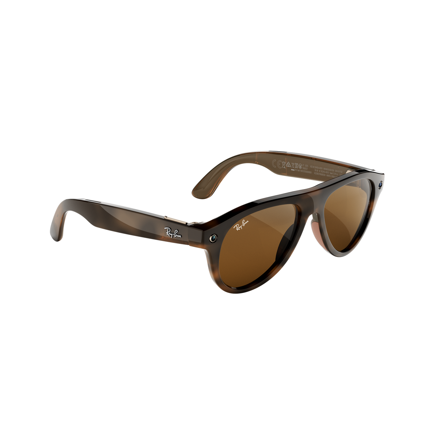 Gafas IA - Ray-Ban Meta Aviator(Gen 3), Habana, Lentes en marrón, Gafas con IA y cámara, Talla estándar, Unisex