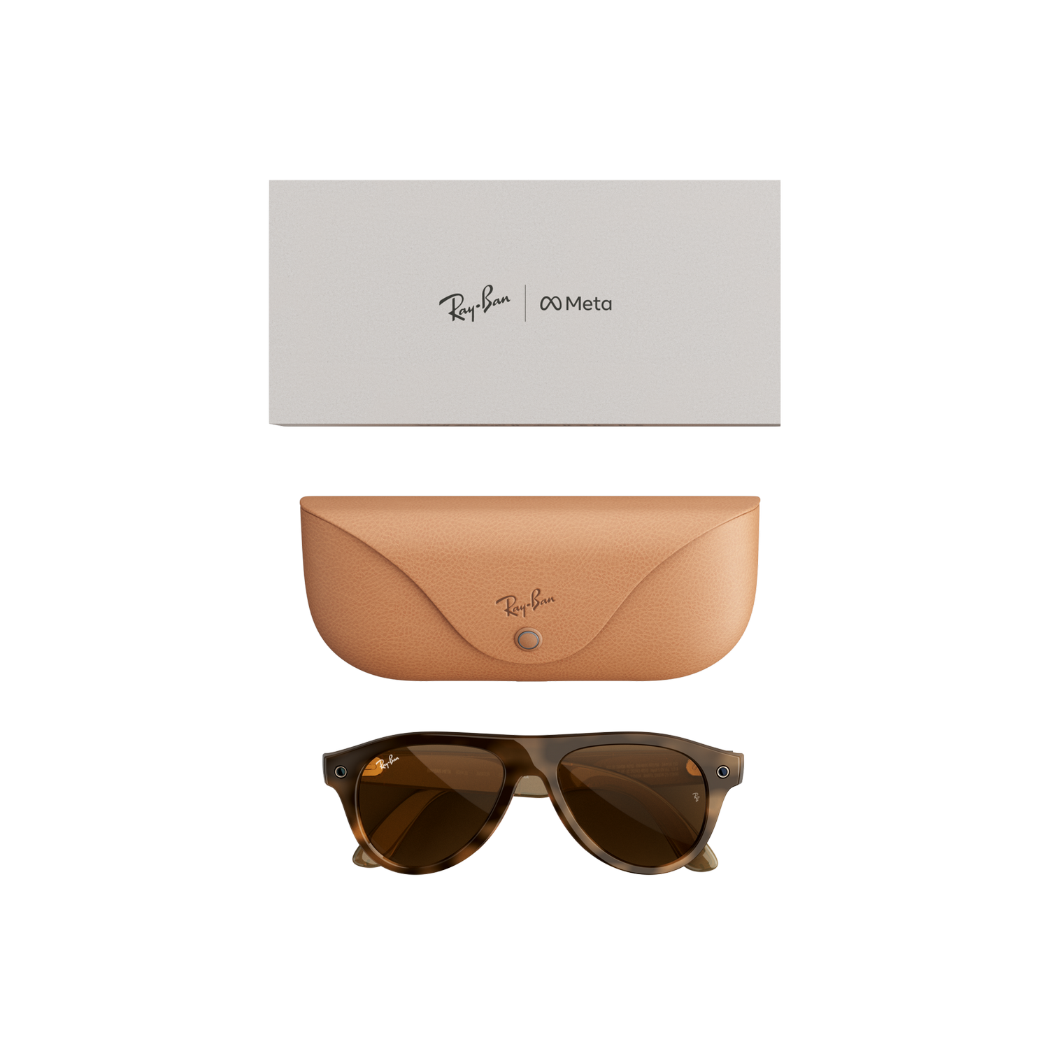 Gafas IA - Ray-Ban Meta Aviator(Gen 3), Habana, Lentes en marrón, Gafas con IA y cámara, Talla estándar, Unisex