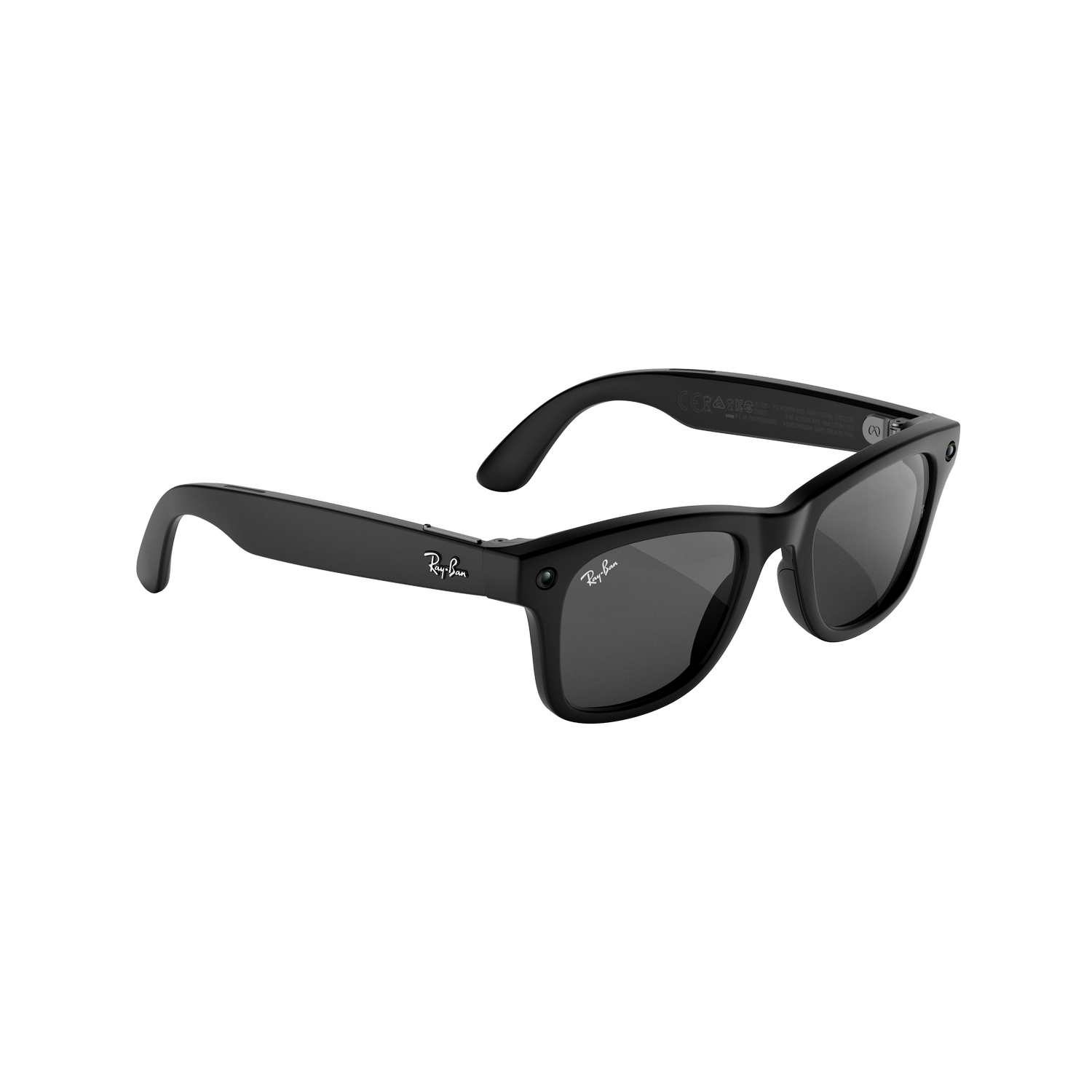 Gafas IA - Ray-Ban Meta Wayfarer (Gen 3), Negro mate, Lentes en gris, Gafas con IA y cámara, Talla estándar, Unisex