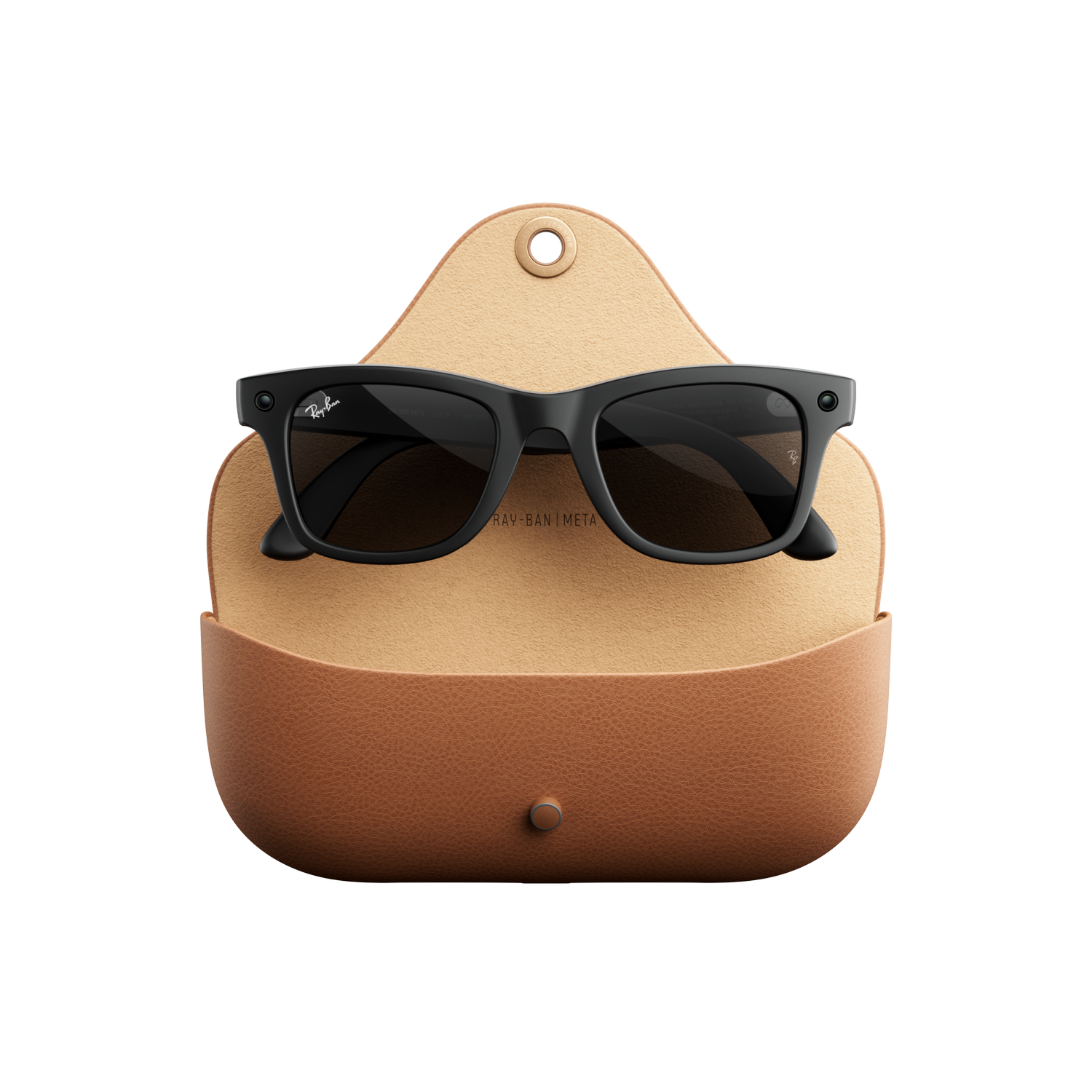 Gafas IA - Ray-Ban Meta Wayfarer (Gen 3), Negro mate, Lentes en gris, Gafas con IA y cámara, Talla estándar, Unisex