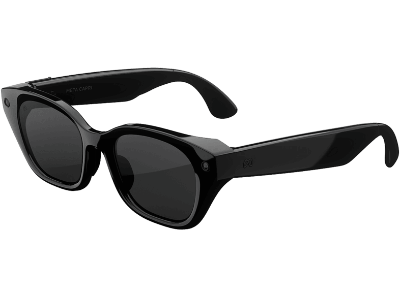 Gafas IA - Meta Capri, Negro clásico, Lentes Transitions® en gris, con y cámara, Talla Estándar, Unisex