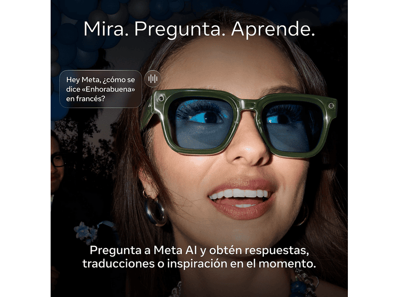 Gafas IA - Meta Nova, Arenisca, Lentes en chocolate, con y cámara, Talla Estándar, Unisex – imagen 2
