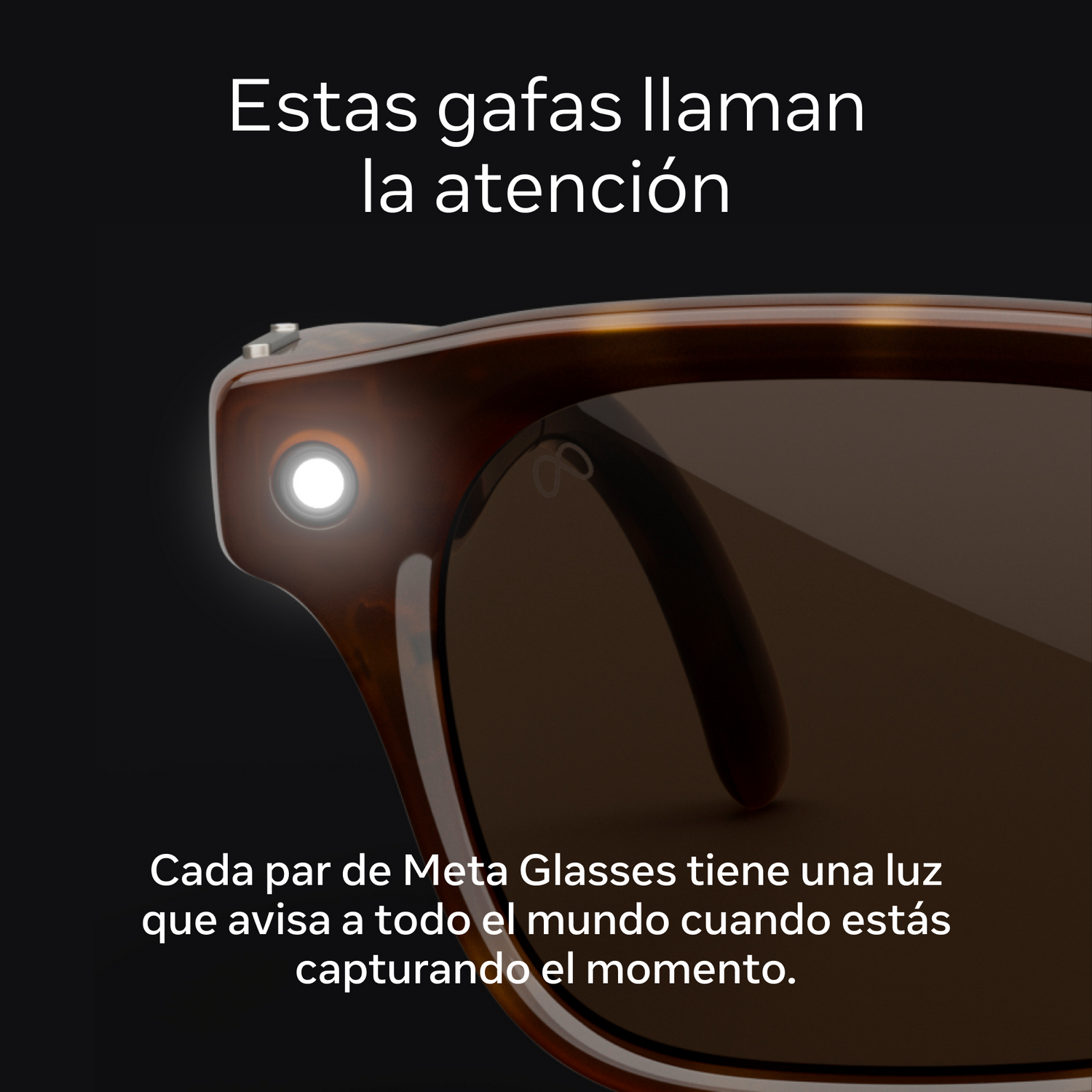 Gafas IA - Meta Nova, Arenisca, Lentes en chocolate, Gafas con IA y cámara, Talla Estándar, Unisex