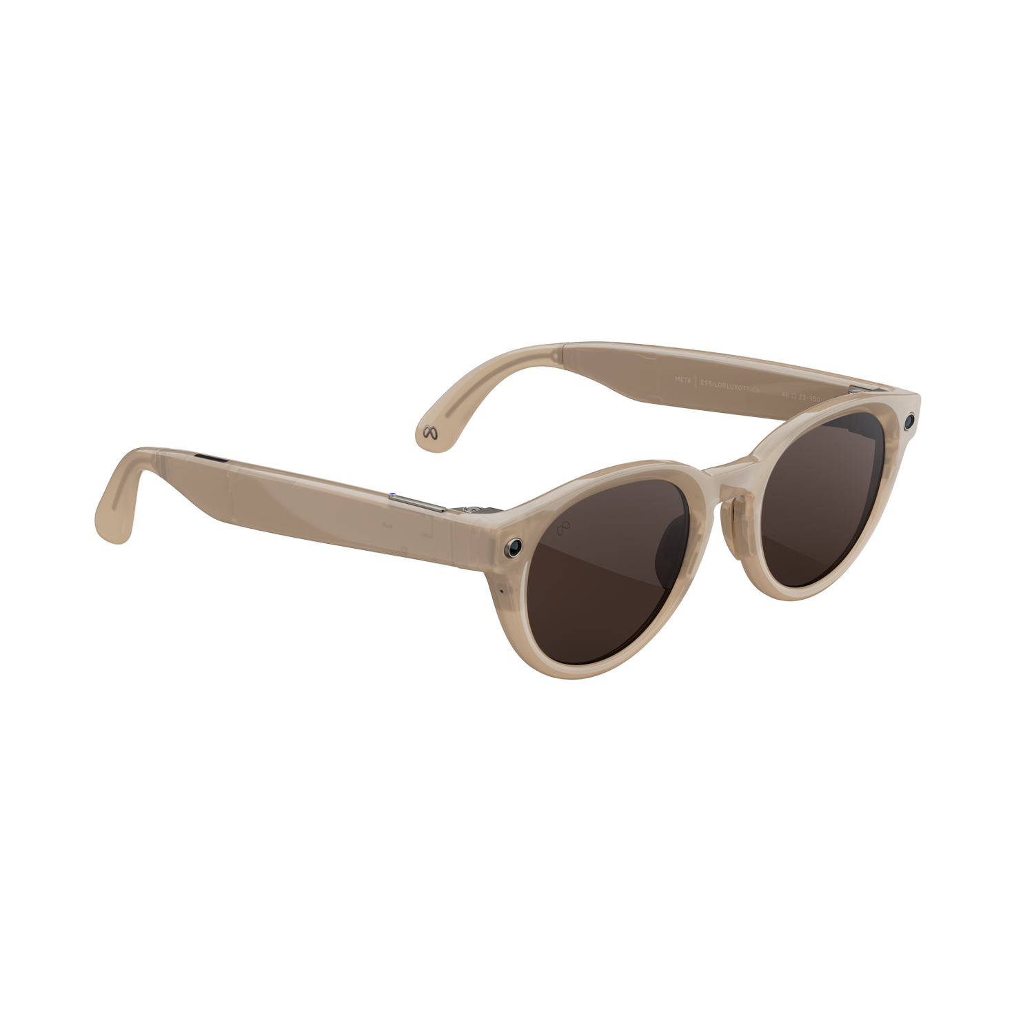 Gafas IA - Meta Nova, Arenisca, Lentes en chocolate, Gafas con IA y cámara, Talla Pequeña, Unisex