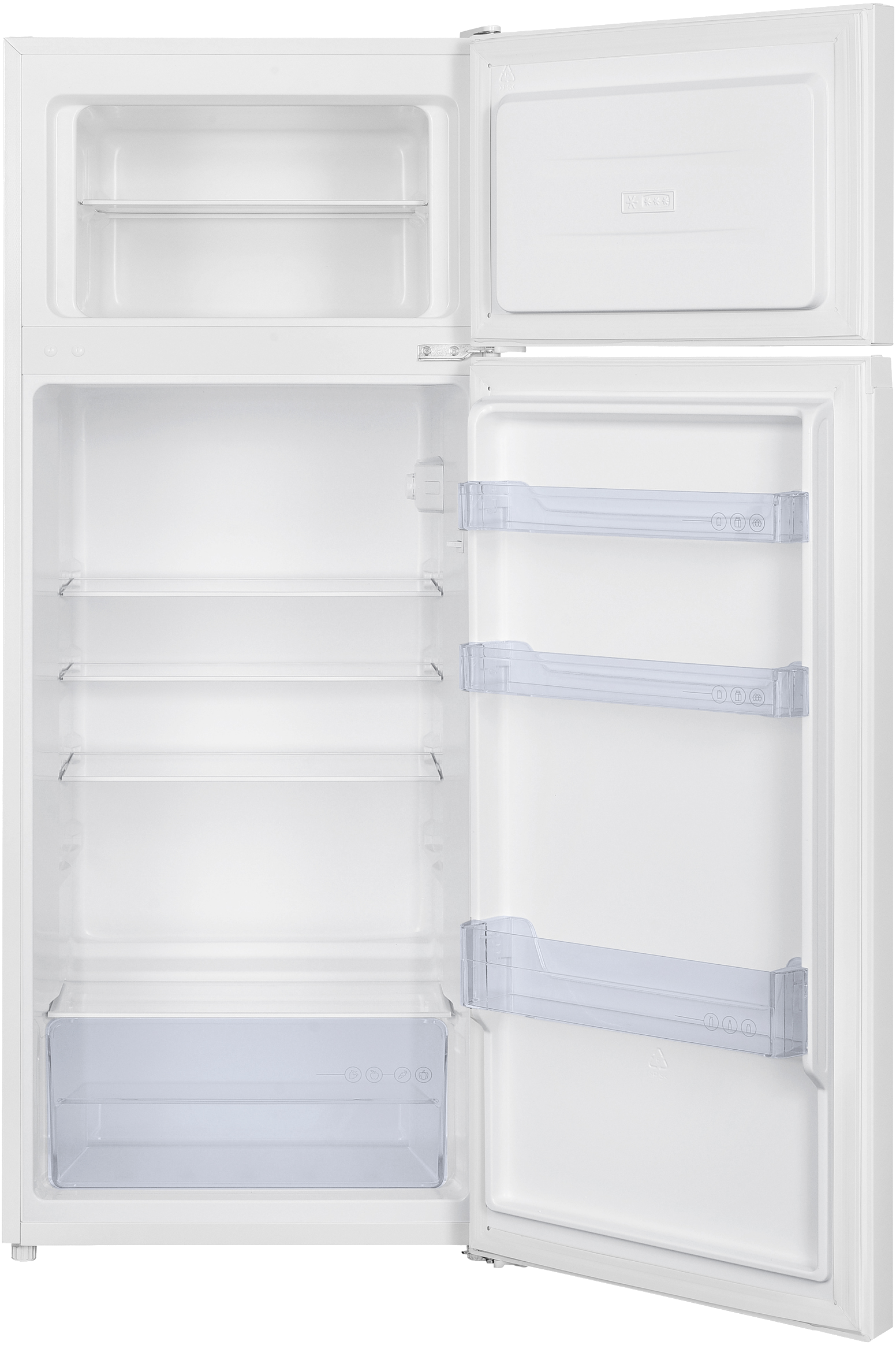 Lodówka BEKO b100 RDSO206K40WN MinFrost EasyPull Oświetlenie LED 143cm Biały