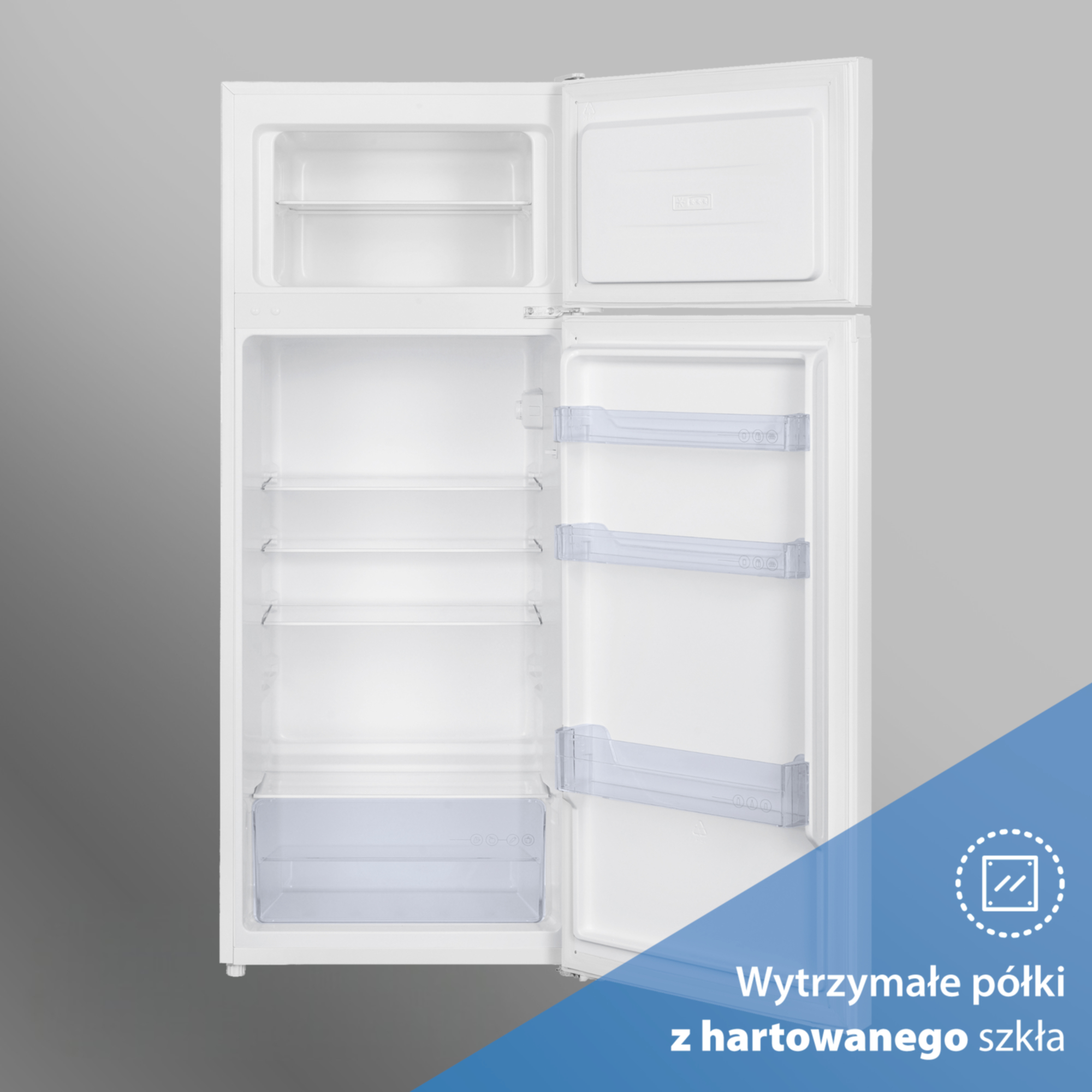 Lodówka BEKO b100 RDSO206K40WN MinFrost EasyPull Oświetlenie LED 143cm Biały