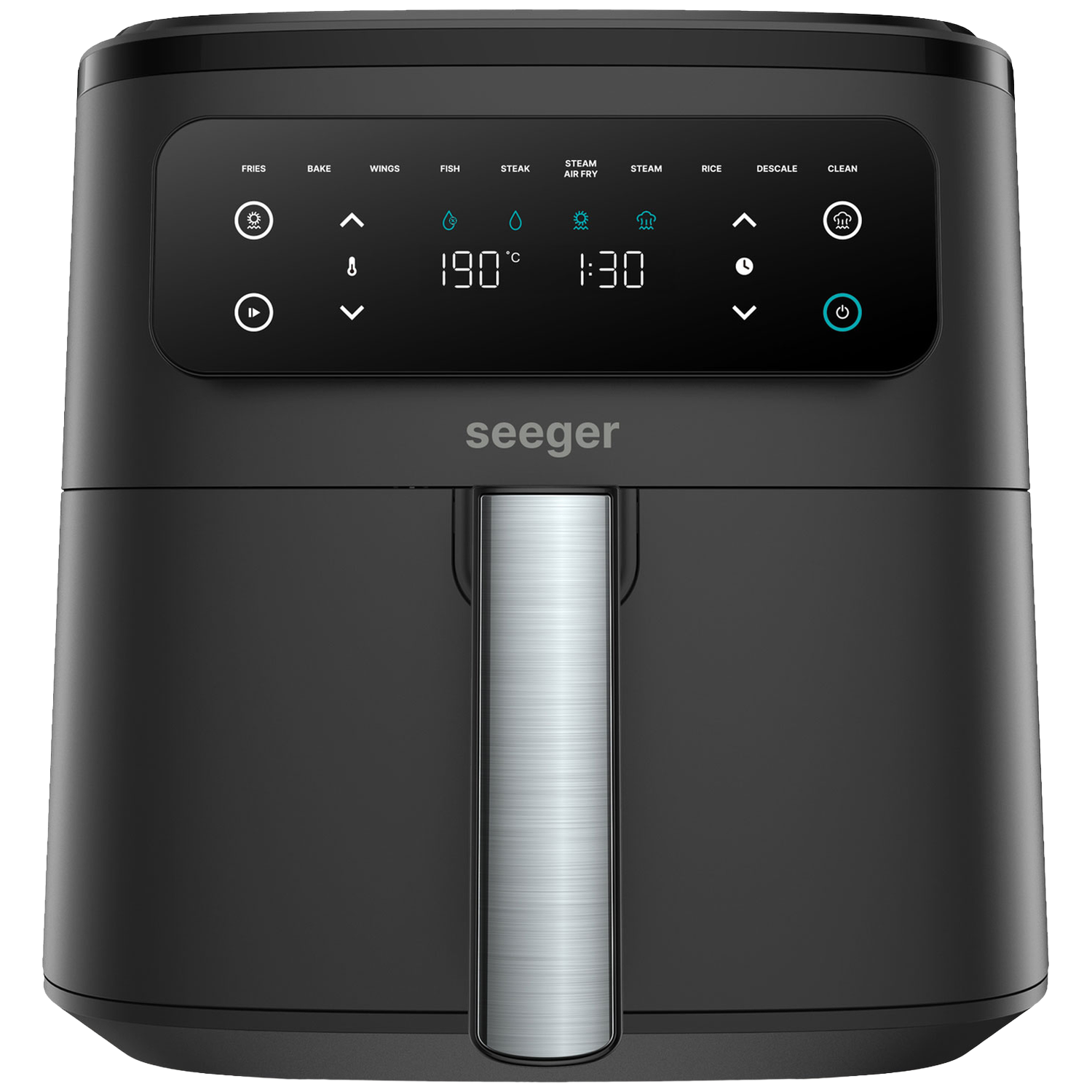 SEEGER SteamFry SGR1007BK - Airfryer met Stoomfunctie - Zwart - 7 L