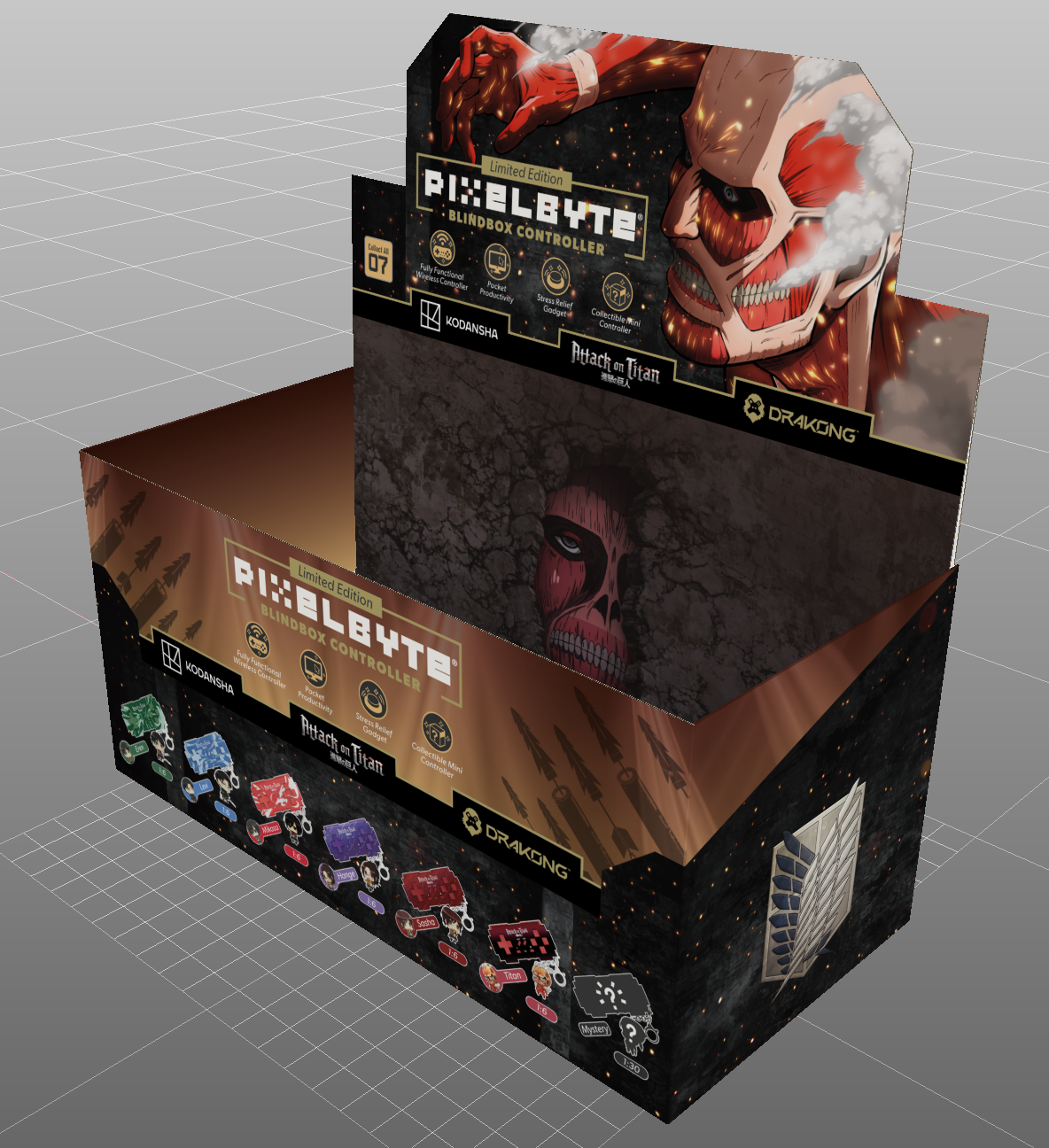 HYPERKIN Drakong Controller Blind Box Pixelbyte Switch Einzelartikel, Controller, Mehrfarbig