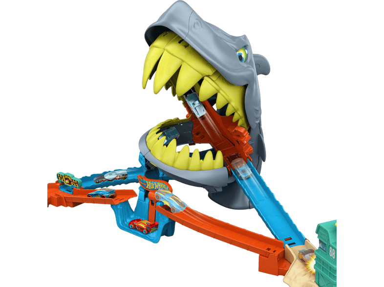 Hot Wheels City Shark Chomp Beach Play Set