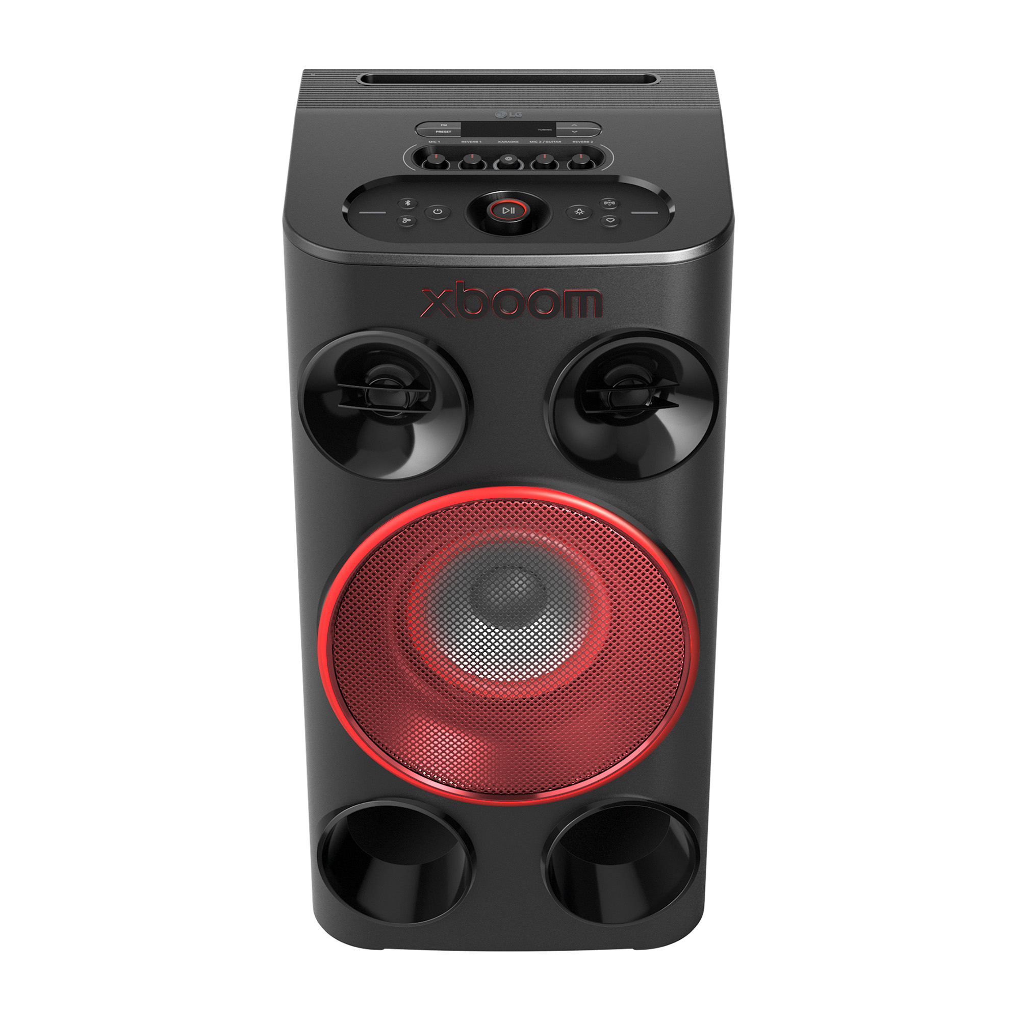 Altavoz de gran potencia - LG POWER 5000, 260 W, AI karaoke, luces LED, efectos de DJ, Bluetooth, Negro