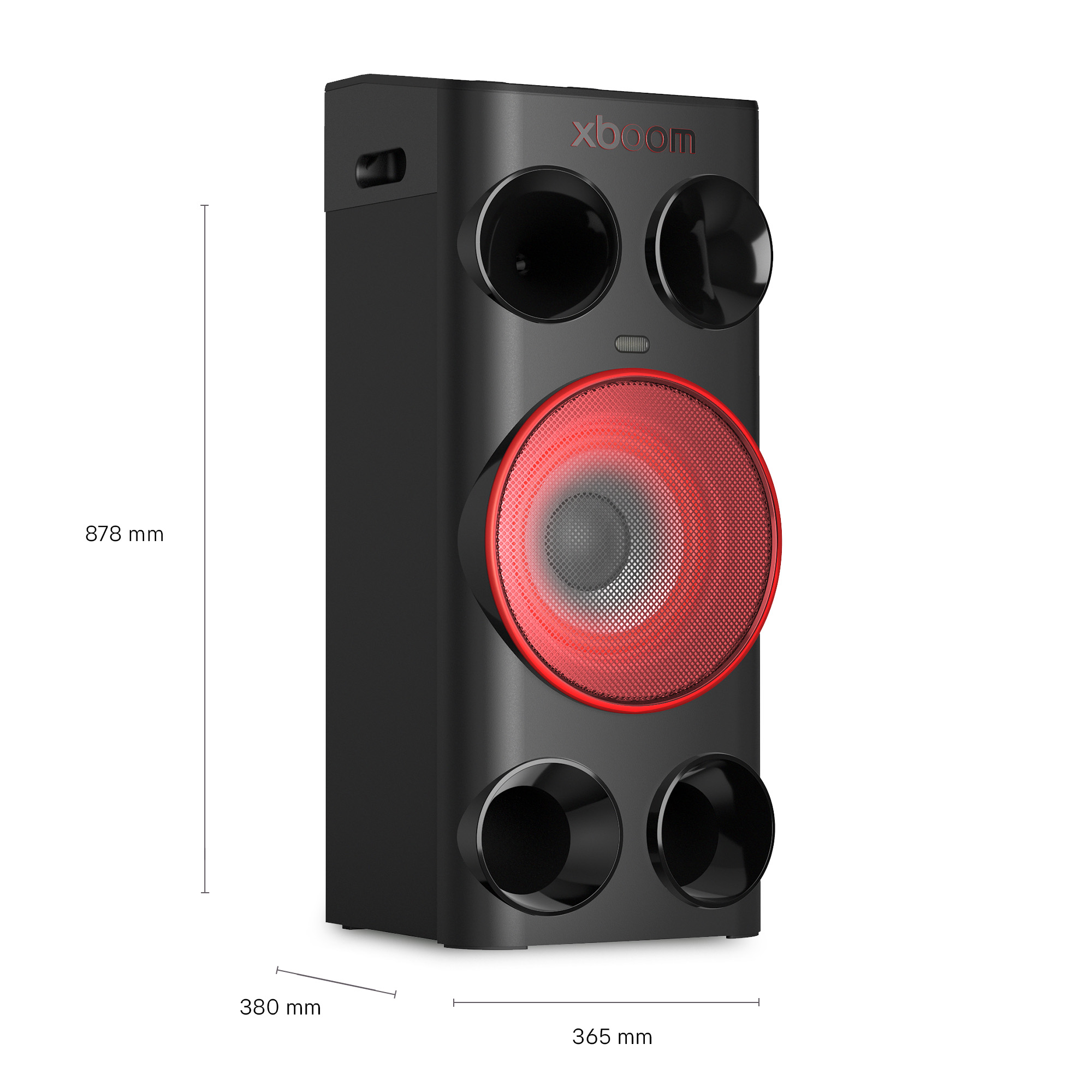 Altavoz de gran potencia - LG POWER 7000, 340 W, AI Karaoke Master, Bluetooth, Negro