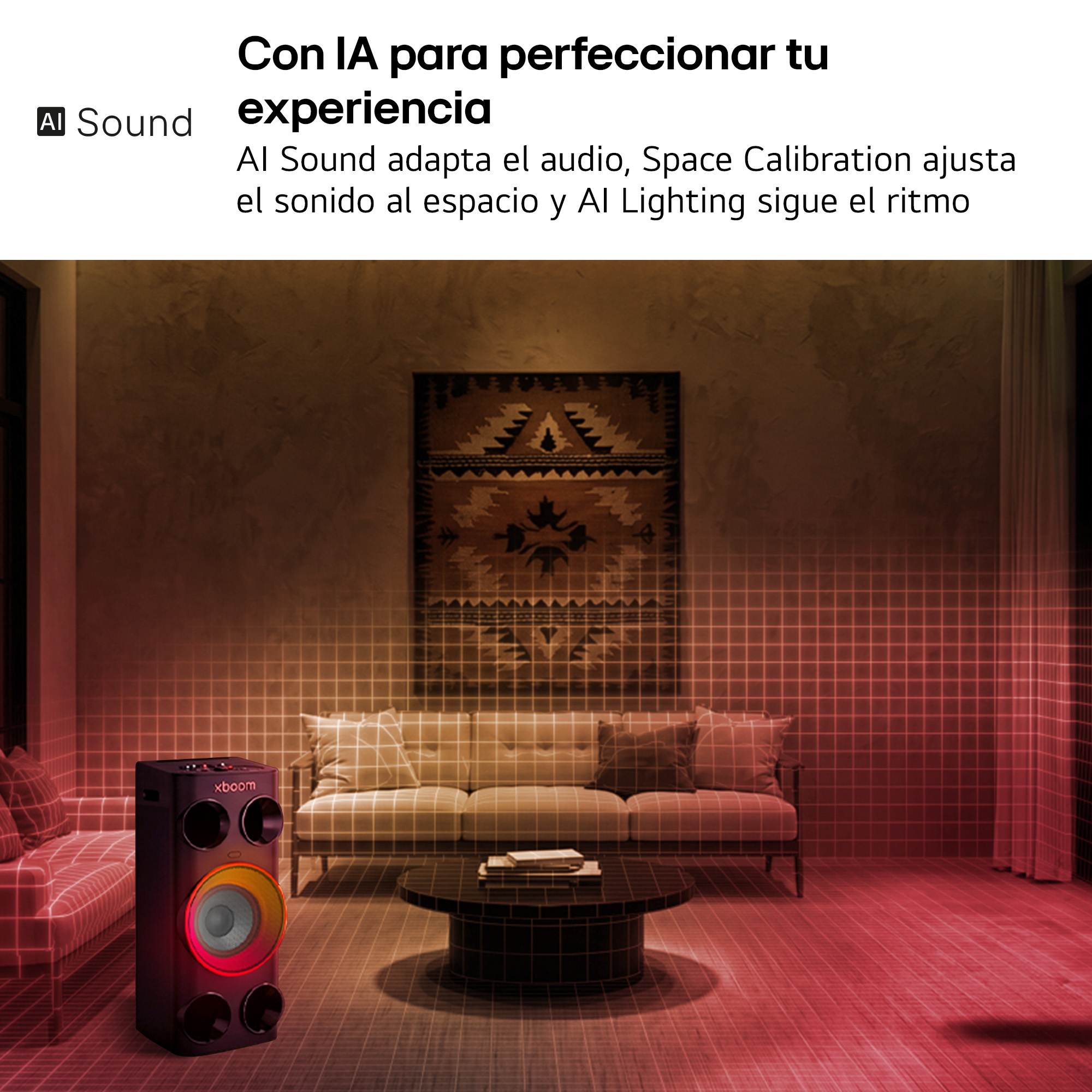 Altavoz de gran potencia - LG POWER 7000, 340 W, AI Karaoke Master, Bluetooth, Negro