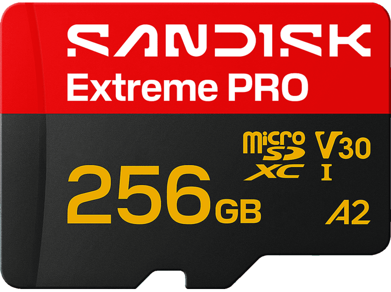 SANDISK Extreme PRO (UHS-I), Micro-SDXC Micro-SDXC-Speicherkarte, 256 GB, 250 MB/s