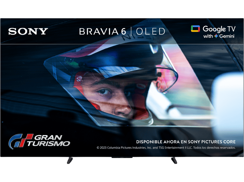 TV OLED 83" - Sony BRAVIA 6, 4K Smart TV/Google con Gemini, 120Hz/VRR/ALLM, Dolby Vision/Atmos, Google Cast, Apple Airplay, Ultra Delgado, 83A65