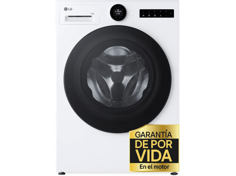 Lavadora secadora - LG W4X7016TLS, 11 kg, 6 Selector LCD, Autodosificación, Blanco