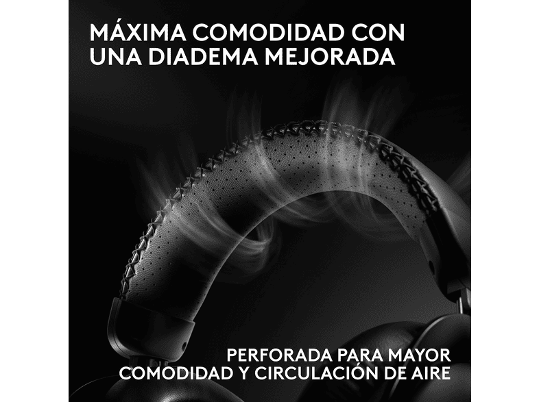 Auriculares gaming - Logitech G Pro X3 Lightspeed, Inalámbrico, BT-USB, Micrófono, Ecualizador, Personalizable, Transductores 50mm, PC-Mac, PS5, Negro – imagen 2