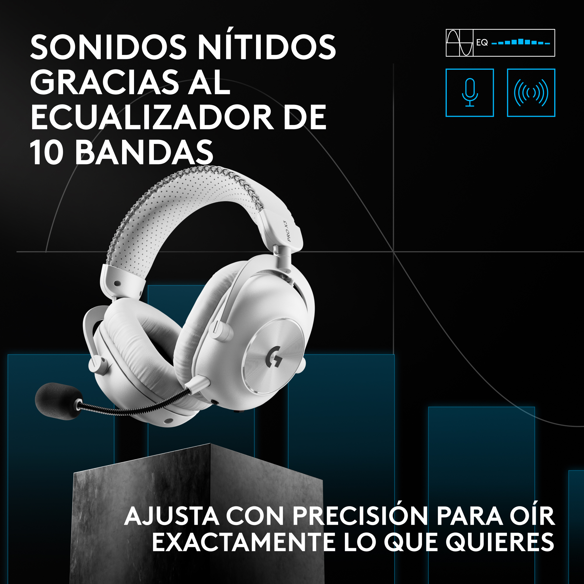 Sonidos nítidos gracias al ecualizador de 10 bandas, ajusta con precisión para oír exactamente lo que quieres