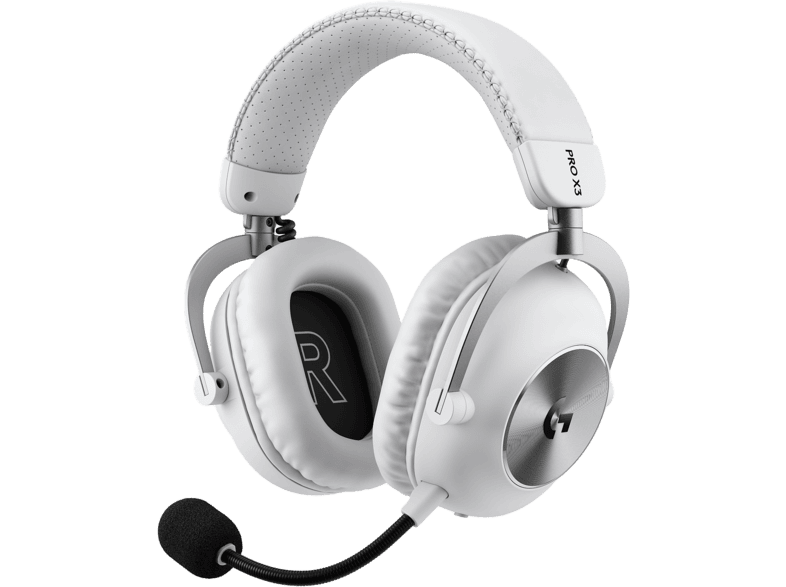 Auriculares gaming - Logitech G Pro X3 Lightspeed, Inalámbrico, BT-USB, Micrófono, Ecualizador, Personalizable, Transductores 50mm, PC-Mac-PS5, Blanco