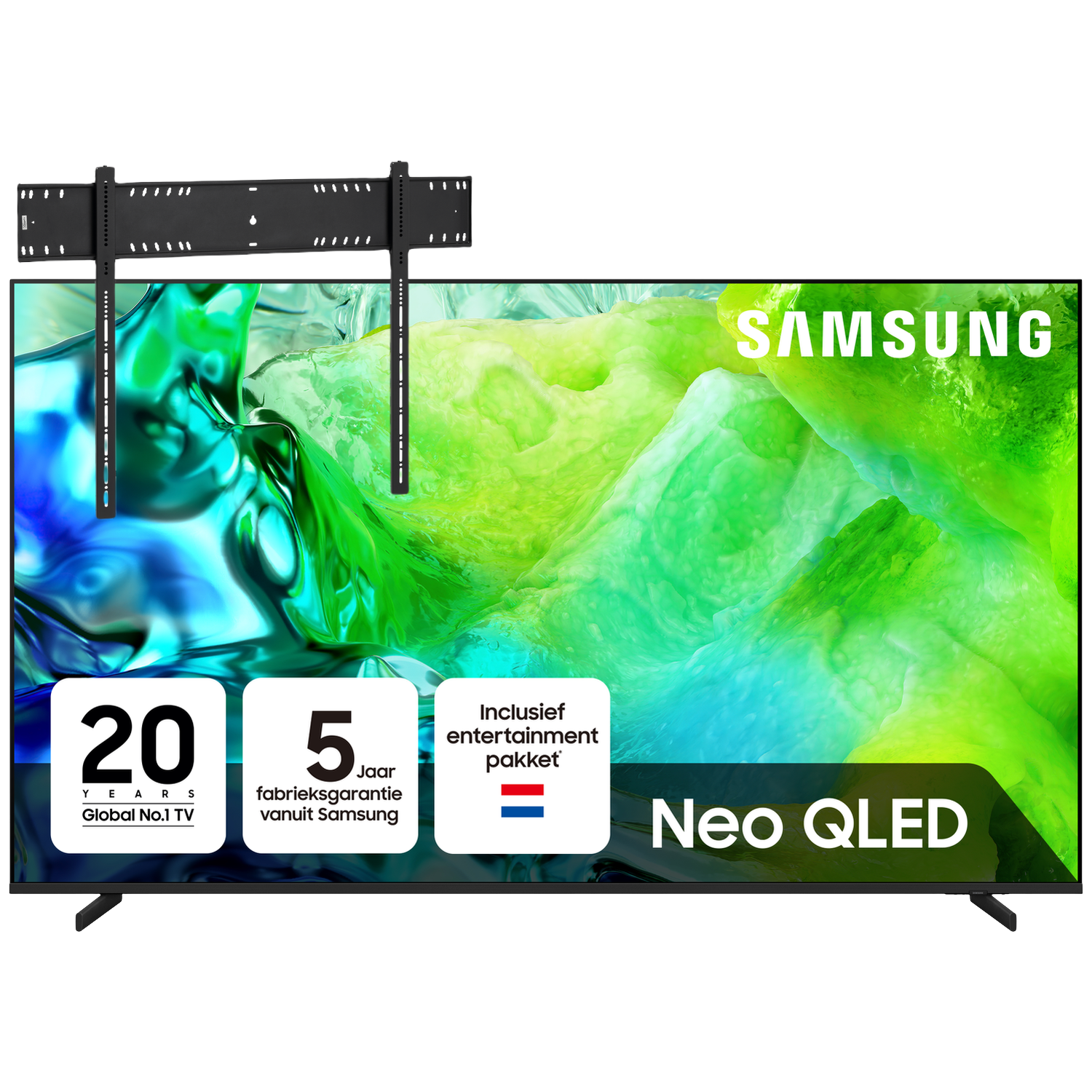 Samsung Qe85qn80h Qled 4k Micro-led 85" (2026) + Vogels Vaste Tv-beugel 80"-120" Max 160kg Zwart Tv Bundle