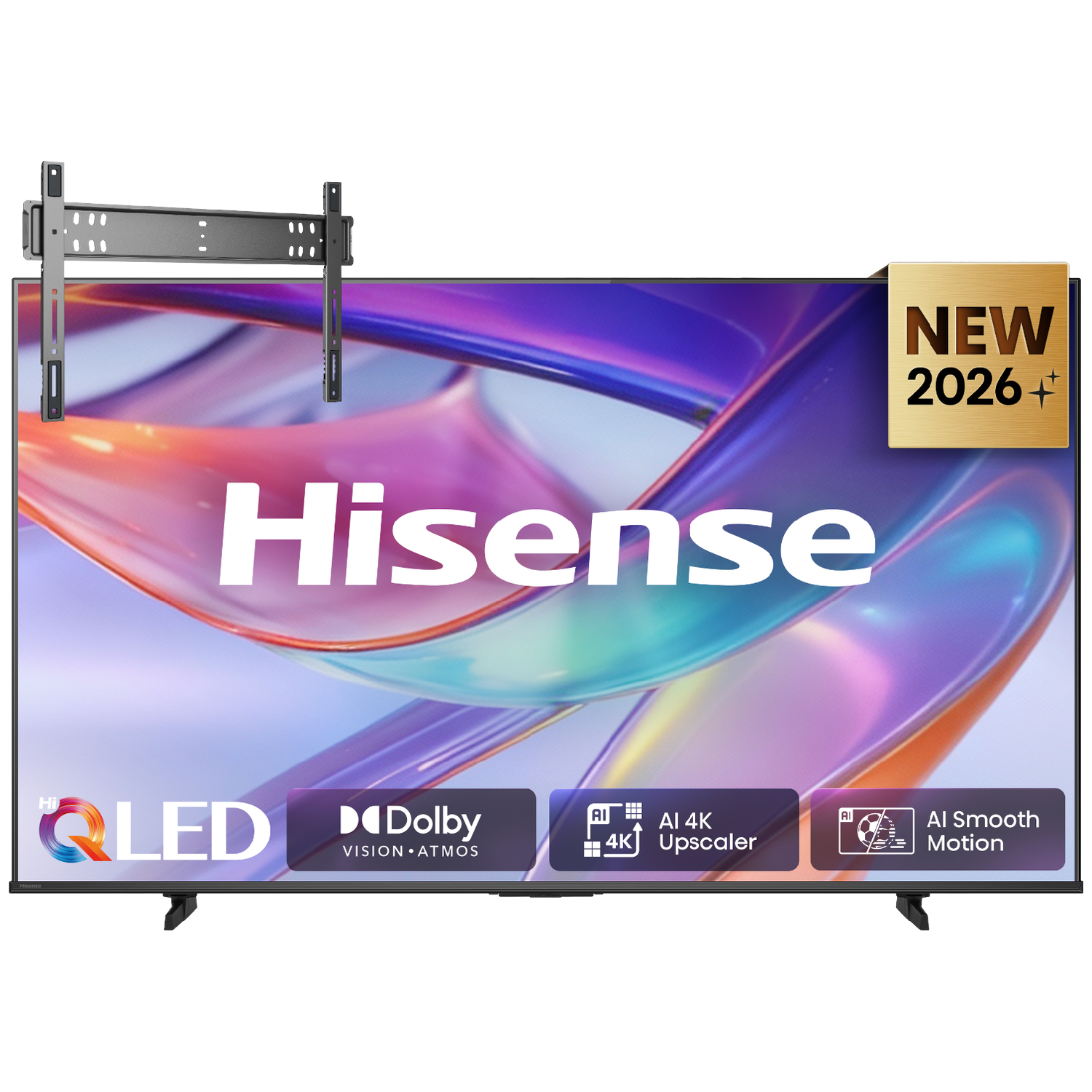Hisense 85q7s Ultra Hd 4k Qled 85" (2026) + Vogels Vaste Tv-beugel 40"-110" Max 100kg Zwart Tv Bundle