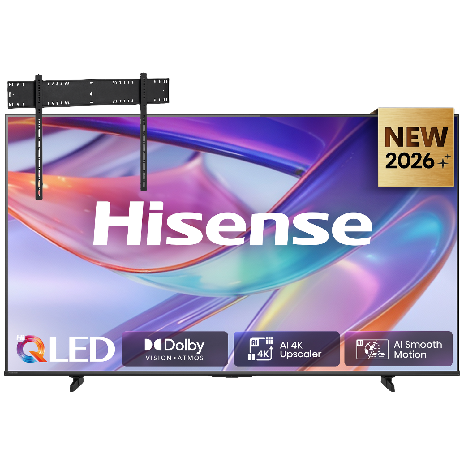 Hisense 85q7s Ultra Hd 4k Qled 85" (2026) + Vogels Vaste Tv-beugel 80"-120" Max 160kg Zwart Tv Bundle