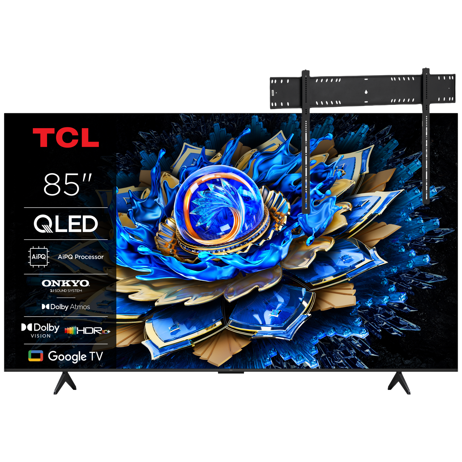 Tcl 85t69c Ultra Hd 4k Led 85" (2025) + Vogels Vaste Tv-beugel 80"-120" Max 160kg Zwart Tv Bundle