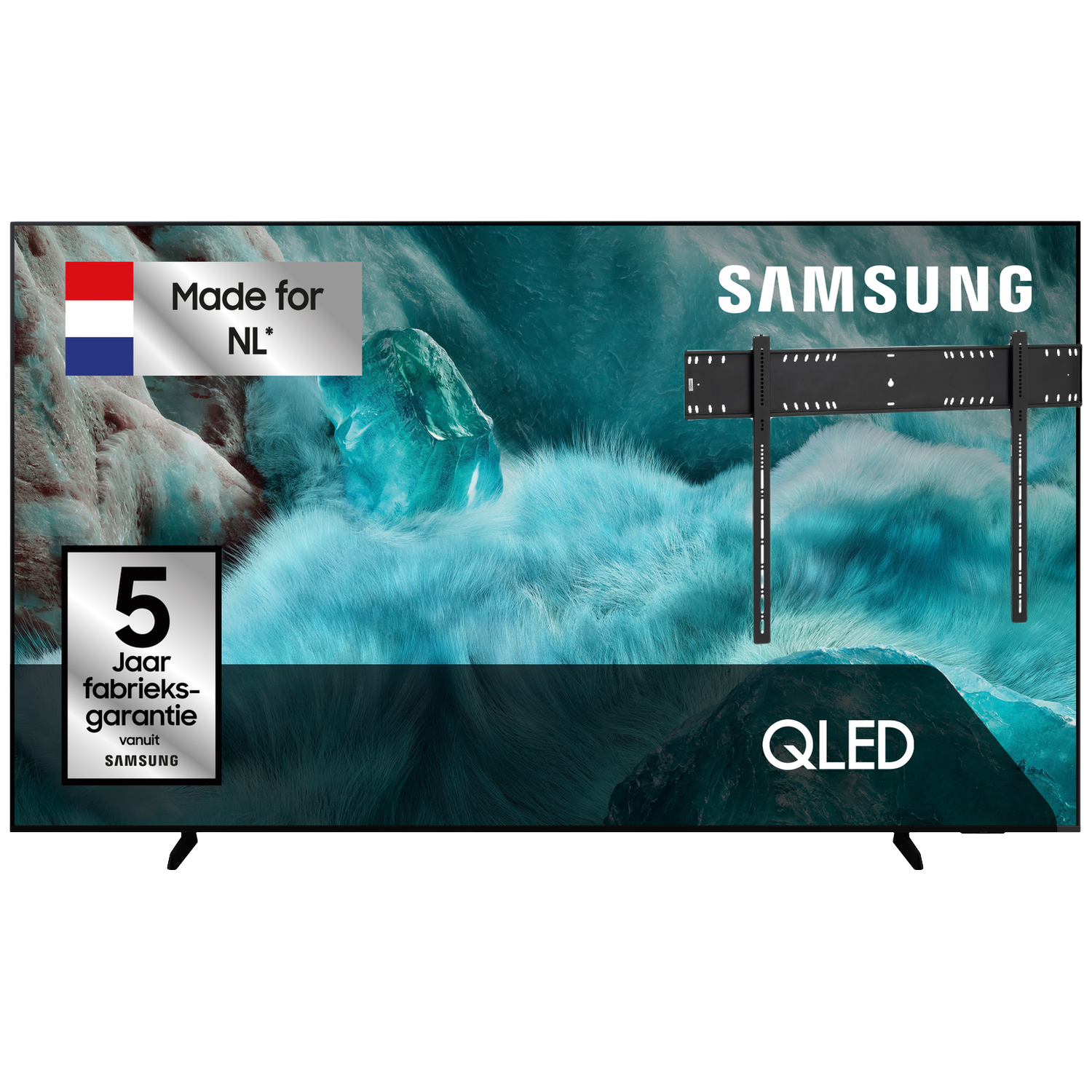 Samsung Qe98q7faauxxn Ultra Hd 4k Qled 98" (2025) + Vogels Vaste Tv-beugel 80"-120" Max 160kg Zwart Tv Bundle