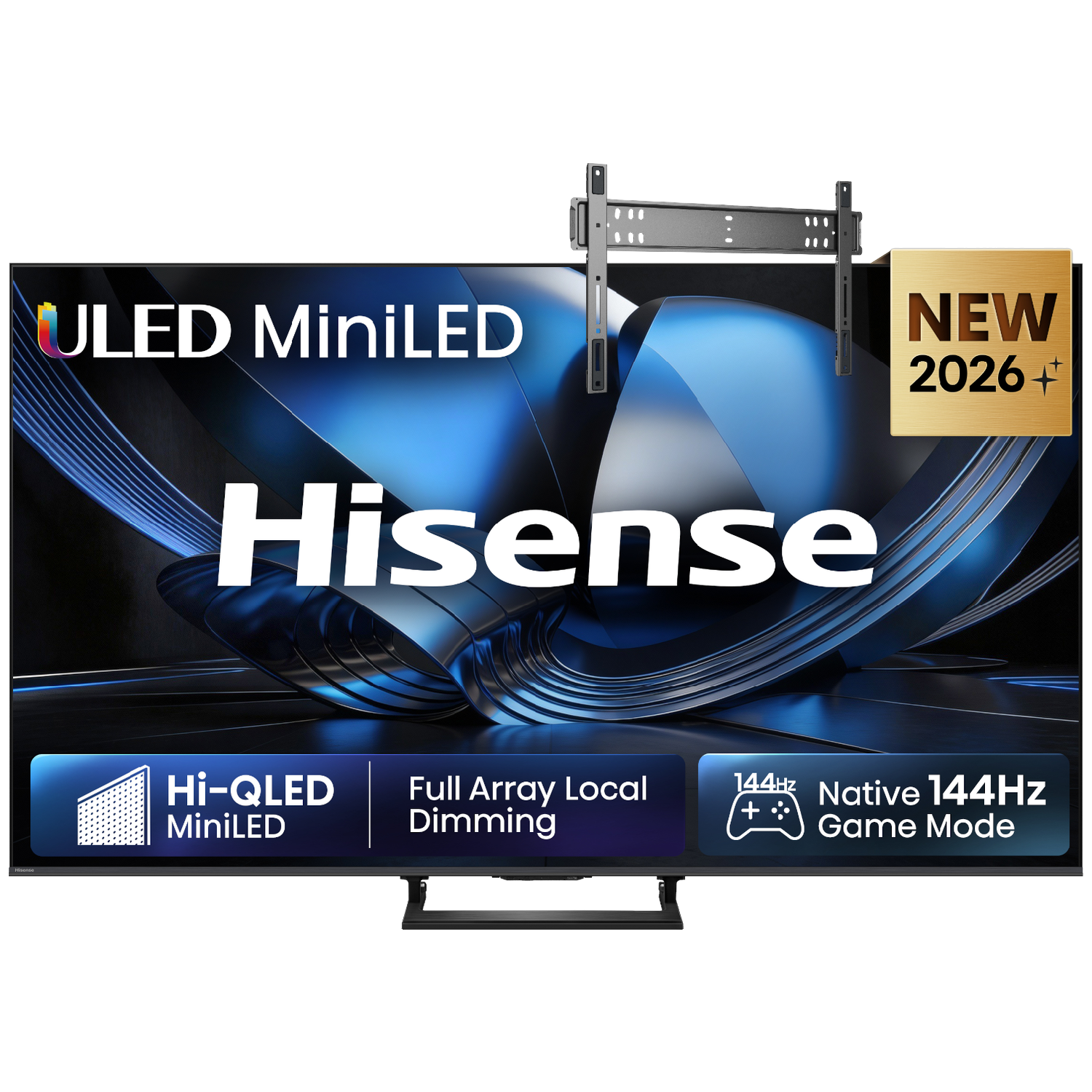 Hisense 85u7se Ultra Hd 4k Mini-led 85" (2026) + Vogels Vaste Tv-beugel 40"-110" Max 100kg Zwart Tv Bundle