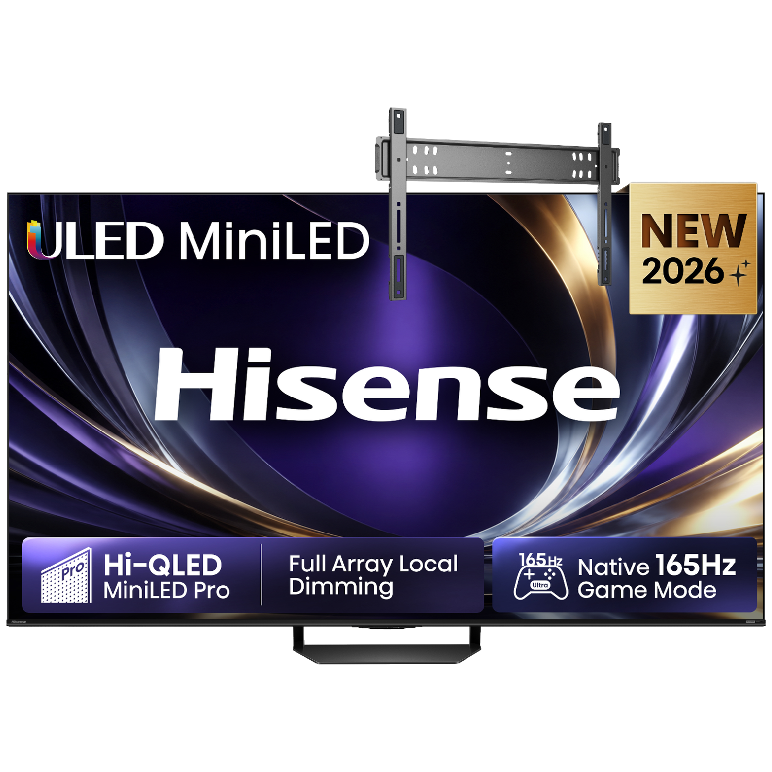 Hisense 85u7s Pro Ultra Hd 4k Mini-led 85" (2026) + Vogels Vaste Tv-beugel 40"-110" Max 100kg Zwart Tv Bundle