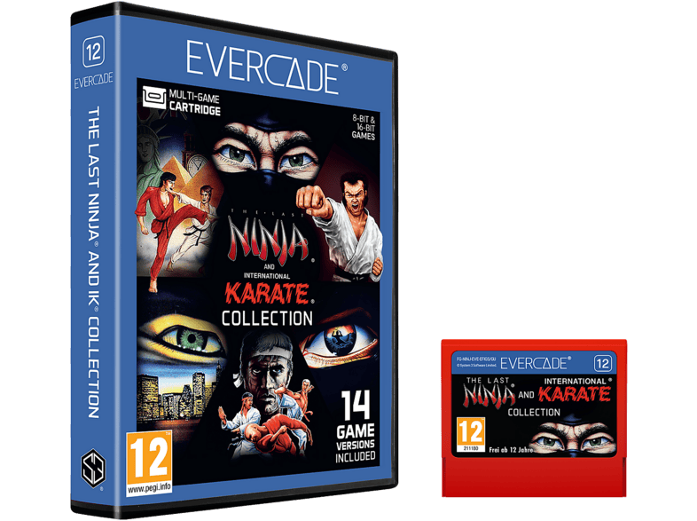 Cartucho juego retro Evercade The Last Ninja e IK Collection