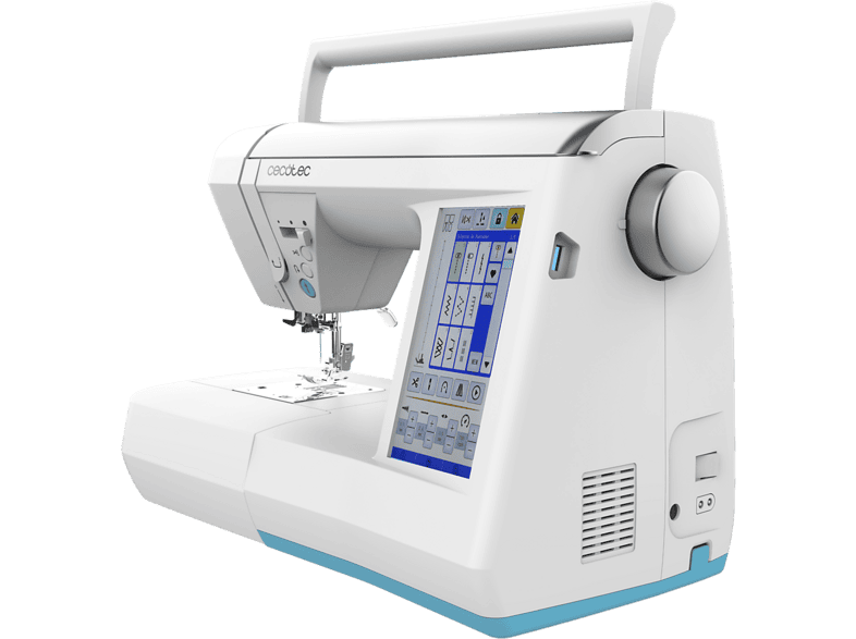Máquina de coser - Cecotec BelleCouture 36000 Control Elite, Pantalla táctil 7”, 360 puntadas, PedalFree, Cortahilos y kit accesorios, Blanco – imagen 3