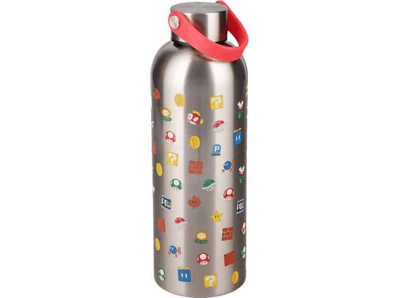 Botella - Sherwood Super Mario, 500 ml, Metálico