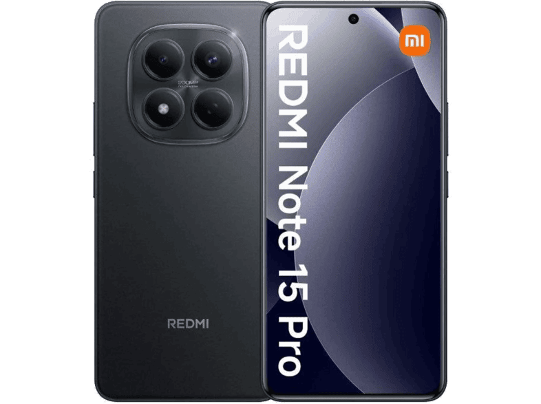 Xiaomi REDMI Note 15 Pro, Negro, 512 GB, 12 6.77" AMOLED, MediaTek Helio G200-Ultra, 6500 mAh