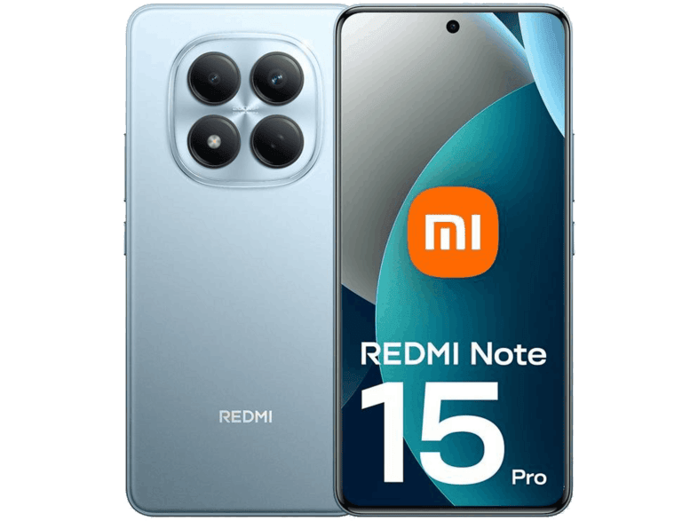 Xiaomi REDMI Note 15 Pro, Azul Glaciar, 512 GB, 12 6.77" AMOLED, MediaTek Helio G200-Ultra, 6500 mAh