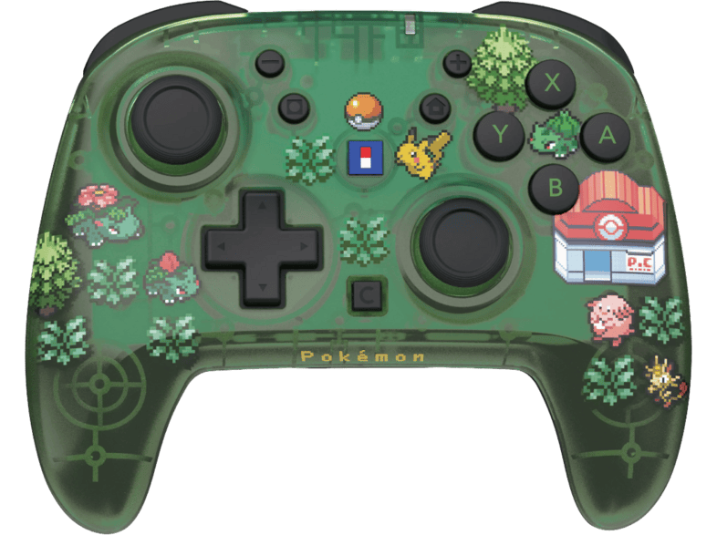 HORI HORIPAD Turbo (Pokémon Pixel Green) Wireless Controller Grün/Schwarz für Nintendo Switch 2, Switch, OLED, Lite