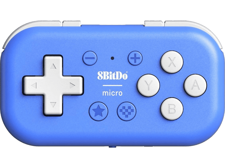 8BITDO Micro Bluetooth-Gamepad Blau für Nintendo Switch 2, OLED, Switch, Lite, Android, iOS, PC, MAC