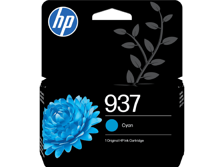 Cartucho de tinta - HP Original 937, 4S6W2NE, Cian