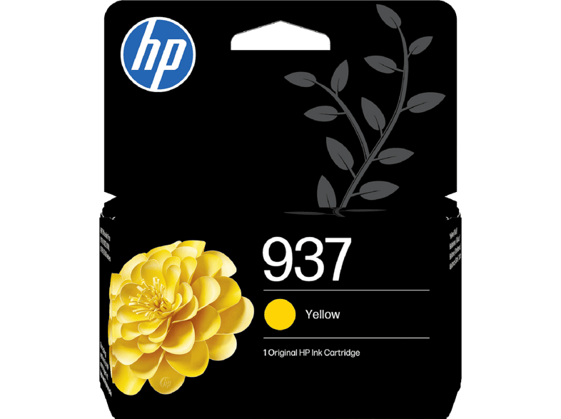 Cartucho de tinta - HP Original 937, 4S6W4NE, Amarillo