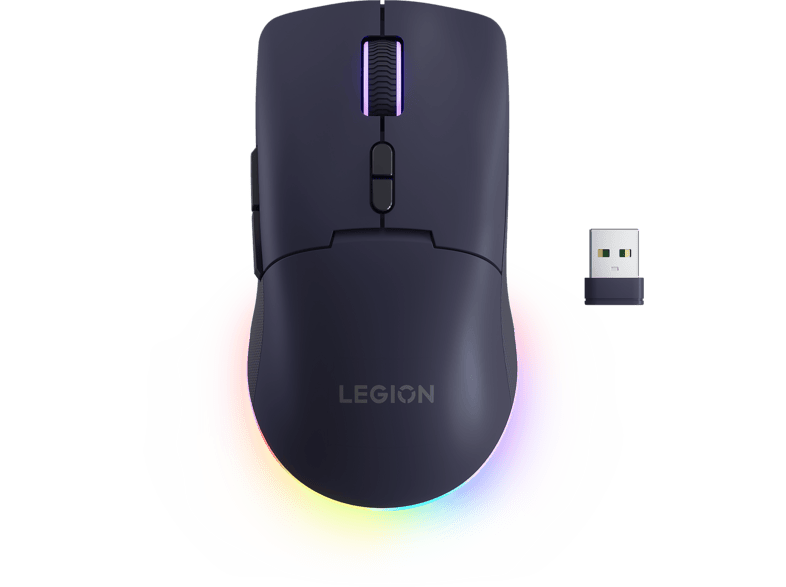 Ratón gaming - Lenovo Legion M220, Inalámbrico, 5000 dpi, Púrpura
