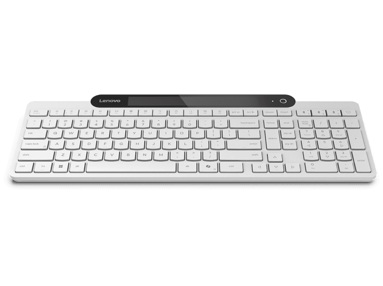 Teclado - Lenovo 800 Self-Charging Bluetooth Teclado, 1x 5.1, USB-C, Blanco