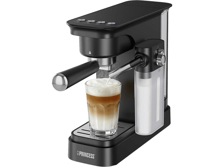 Princess 01.249422.01.001 Espressomaschine (Schwarz, 1400 Watt, 20 bar)