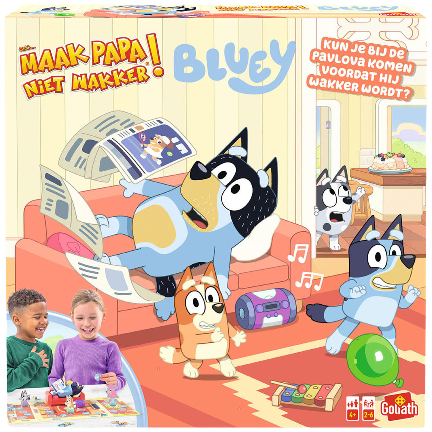 Goliath Games Sshh Maak Papa Niet Wakker - Bluey Bordspel