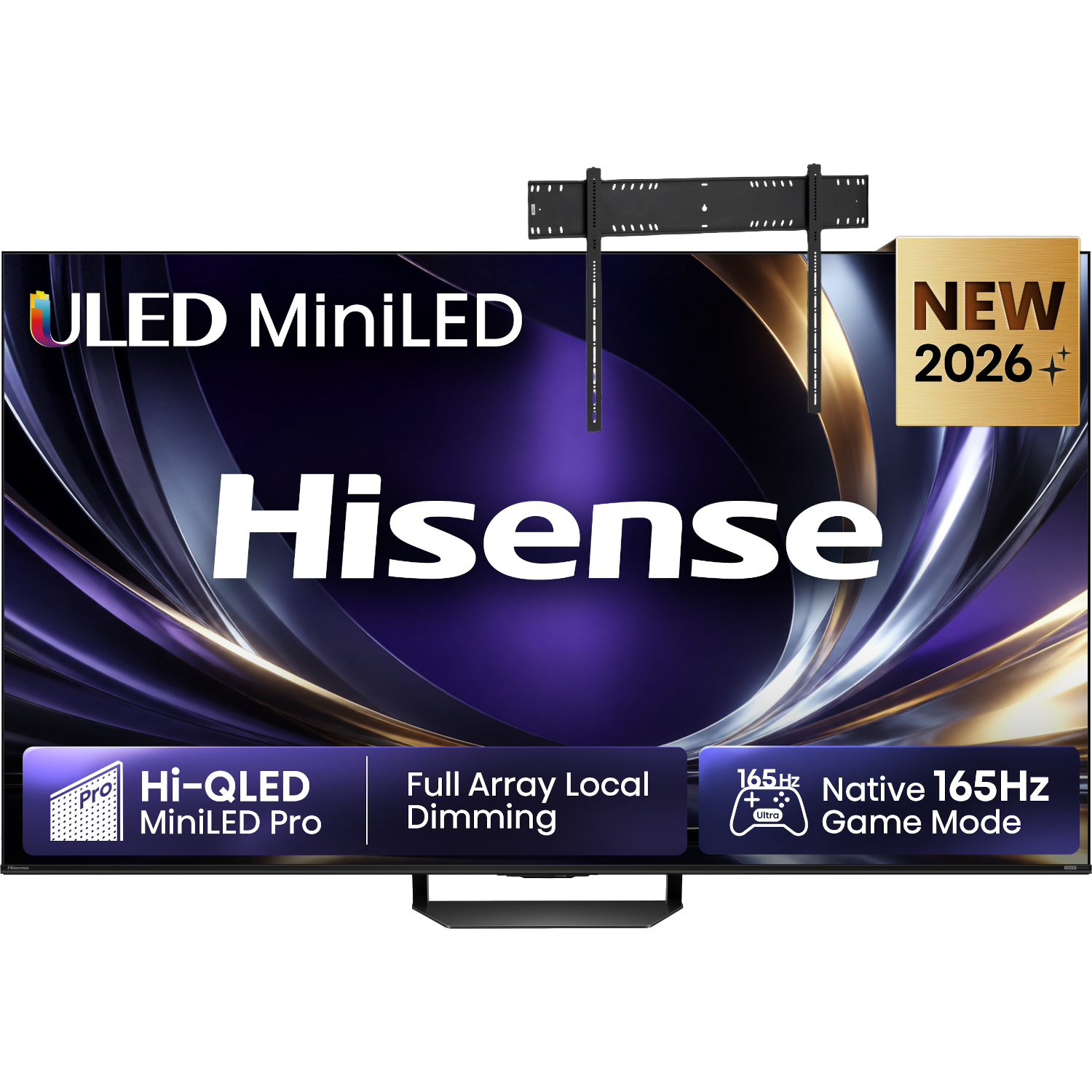 Hisense 85u7s Pro Ultra Hd 4k Mini-led 85" (2026) + Vogels Vaste Tv-beugel 80"-120" Max 160kg Zwart Tv Bundle