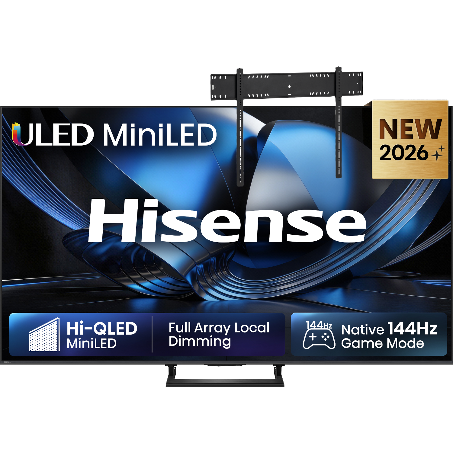 Hisense 85u7se Ultra Hd 4k Mini-led 85" (2026) + Vogels Vaste Tv-beugel 80"-120" Max 160kg Zwart Tv Bundle