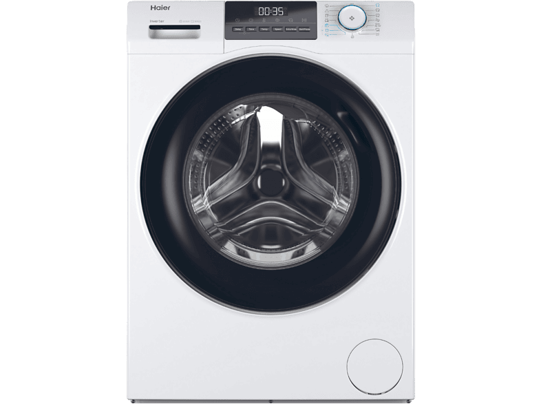 Lavadora carga frontal - Haier I-Pro Series 1 HW80-BP14929A-S, 8 kg, 1400 rpm, 15 programas, Vapor Refresh, Tecnología Antibacterias ABT®, Blanco