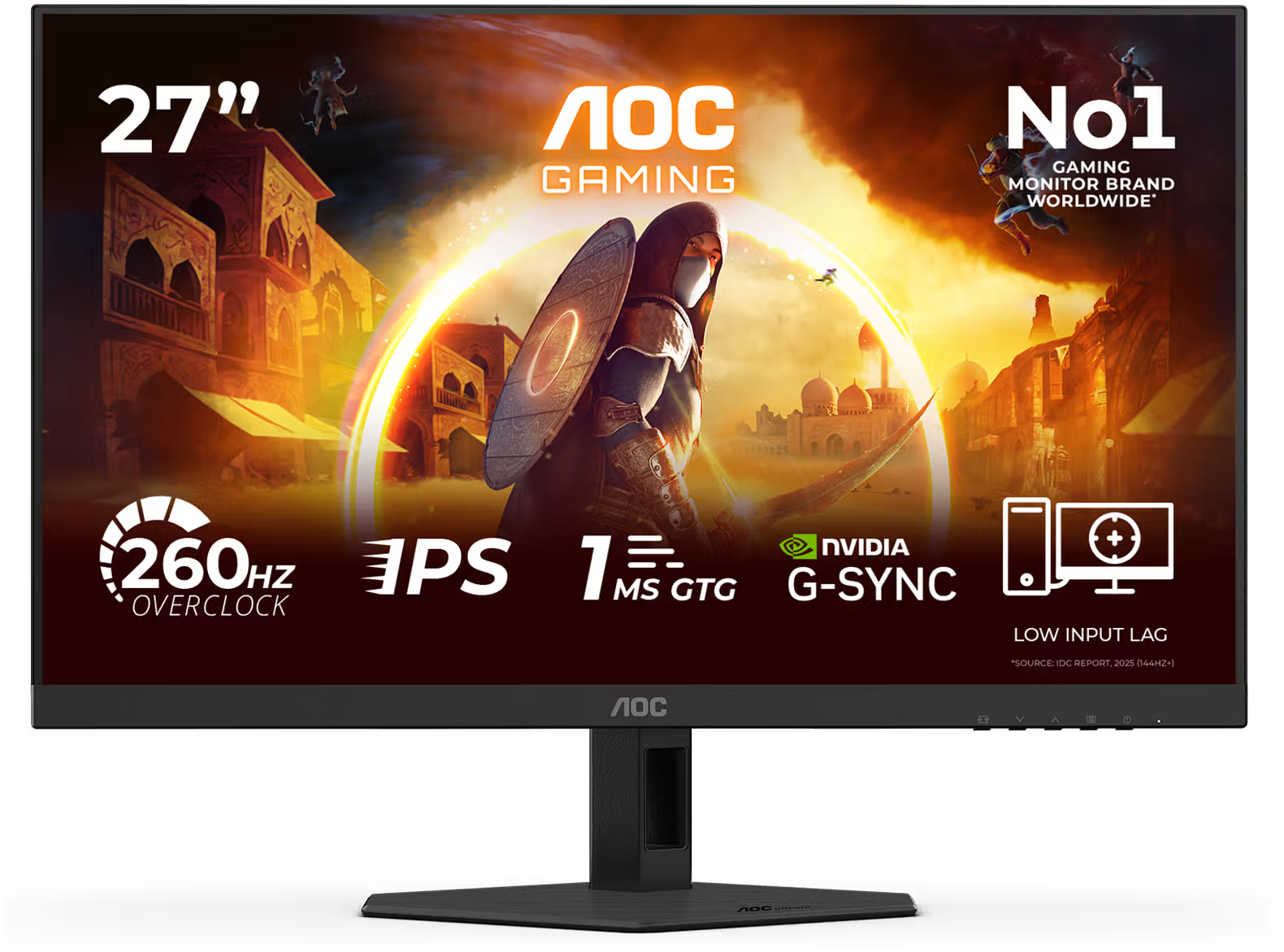 AOC 27G4ZRE 27" Sík FHD 260 Hz 16:9 G-Sync IPS LED Gamer Monitor